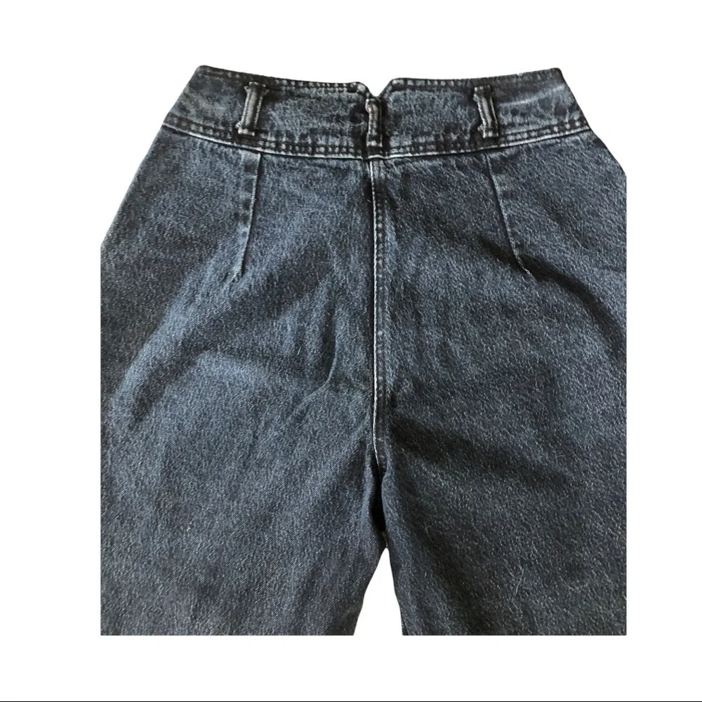 𝅺ZENA‎ vintage high rise dark acid wash jeans 7